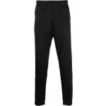 Pantalones ajustados negros de poliester con logo adidas de materiales sostenibles para hombre 