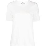 Camisetas blancas de algodón de algodón  rebajadas con logo Tommy Hilfiger Sport para mujer 