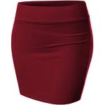Minifaldas burdeos mini talla 3XL para mujer 