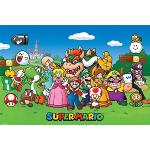 Pósters multicolor de videojuegos Mario Bros Yoshi 