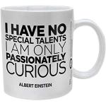 empireposter – Motivational – Albert Einstein – Only Curious – Tamaño (cm), Aprox. 9,5 – Tazas de Licencia, Nuevo – Descripción: – Cerámica Taza de