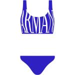 Bikinis tanga azules de jersey rebajados acolchados Armani Emporio Armani talla S para mujer 