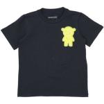 Camisetas azules de algodón de manga corta infantiles rebajadas Armani Emporio Armani 6 años para niño 