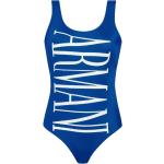 Trajes azules de baño rebajados con logo Armani Emporio Armani talla XS para mujer 