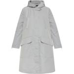 Abrigos grises de poliester con capucha  impermeables Armani Emporio Armani talla S para mujer 