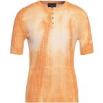 Jerséis naranja de algodón cuello redondo tallas grandes manga corta con cuello redondo de punto Armani Emporio Armani talla XS para hombre 