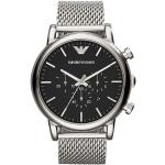 Relojes plateado de acero inoxidable de pulsera Cuarzo con logo Armani Emporio Armani para hombre 