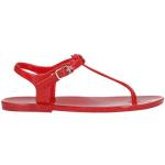 Sandalias planas rojas de goma con hebilla Armani Emporio Armani talla 35 para mujer 