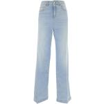 Jeans azules de algodón de corte recto rebajados Armani Emporio Armani para mujer 
