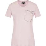 Camisetas moradas de algodón de algodón  rebajadas informales Armani Emporio Armani talla L para mujer 