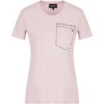 Camisetas moradas de algodón de algodón  rebajadas informales Armani Emporio Armani talla XS para mujer 