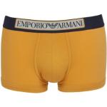 Bañadores boxer orgánicos amarillos de algodón con logo Armani Emporio Armani talla XL de materiales sostenibles para hombre 