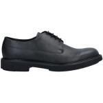 Zapatos negros de goma con puntera redonda con tacón cuadrado formales con logo Armani Emporio Armani talla 40 para hombre 
