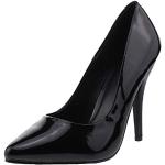 Zapatos negros de tacón Pleaser talla 45 para mujer 