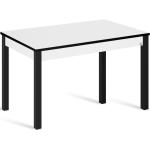 Mesa de cocina extensible phyna (100-145)x60 cm color blanco/negro