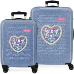 Set de maletas azules de goma con aislante térmico infantiles 