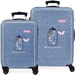 Set de maletas azules de goma de 70l con aislante térmico infantiles 