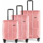 Set de maletas rosas de policarbonato rebajadas con cierre Epic High Quality Seafood para mujer 
