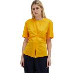 Camisas amarillas de algodón de manga corta manga corta informales Erika Cavallini talla M para mujer 