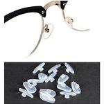 erioctry 20 pares de almohadillas de silicona suave para gafas antideslizantes para cámara de aire con tornillo de repuesto para almohadillas de nariz