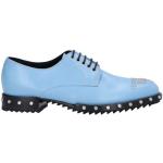 Zapatos azules celeste de goma con puntera redonda rebajados con tacón cuadrado formales ERMANNO SCERVINO talla 36 para mujer 
