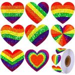 Pegatinas de pared Meme / Theme Gay Pride con motivo de corazón 