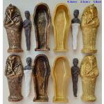 Esculturas doradas de bronce vintage 
