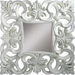 Espejos decorativos blancos de resina barrocos 