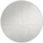 Espejos blancos de metal de baño con marco Visobath 90 cm de diámetro 