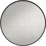 Espejos negros de metal de baño con marco Visobath 90 cm de diámetro 