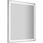 Espejos blancos de vidrio con luz sin marco 