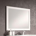 Espejos blancos de baño con marco Visobath de materiales sostenibles 