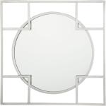 Espejo de pared 71x71 cm plateado APOLIMA