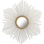 Espejos decorativos dorados rebajados 50 cm de diámetro 