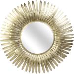 Espejos dorados de metal de pared 55 cm de diámetro 