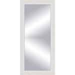 Espejos decorativos blancos de madera con marco de materiales sostenibles 
