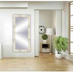 Espejos decorativos blancos de madera con marco de materiales sostenibles 