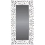 Espejos decorativos blancos de resina con marco 