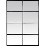 Espejos rectangulares negros de metal industriales con acabado mate 