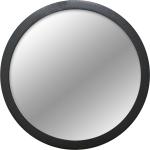 Espejo enmarcado redondo ed 200 negro d 100 cm
