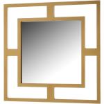 Espejos cuadrados dorados de plástico rebajados LOLAhome 