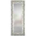 Espejo grande enmarcado rectangular marruecos blanco decapado 150 x 60 cm