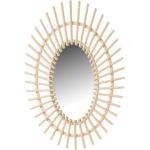 Espejos ovalados beige de plástico LOLAhome 