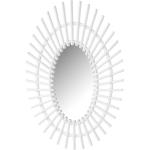 Espejos ovalados blancos de plástico LOLAhome 