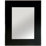 Espejos decorativos negros de vidrio con marco modernos lacado 