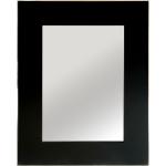 Espejos decorativos negros de vidrio con marco modernos lacado 