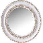 Espejos redondos blancos de plástico rebajados LOLAhome 60 cm de diámetro 