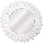 Espejos blancos de resina de pared con marco 80 cm de diámetro 