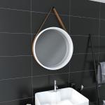 Espejos blancos de baño rebajados lacado 50 cm de diámetro 