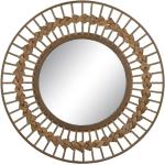 Espejo sol trenzado bambú natural de Ø 80 cm